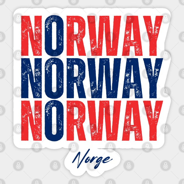 Norway flag, norwegian flag Sticker by eka123